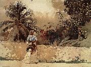 Winslow Homer The way to the market oil